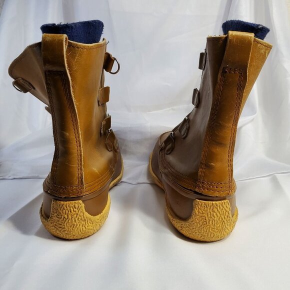 VTG Sorel Kaufman Chugalug Leather Winter Boots Rubber Soles Mens size 8 - Picture 7 of 16